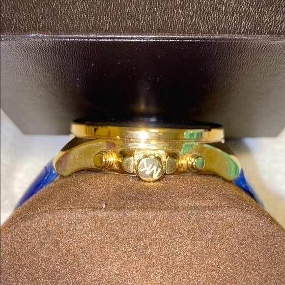 Michael Kors Watch Blue w/ Swarovski Crystal